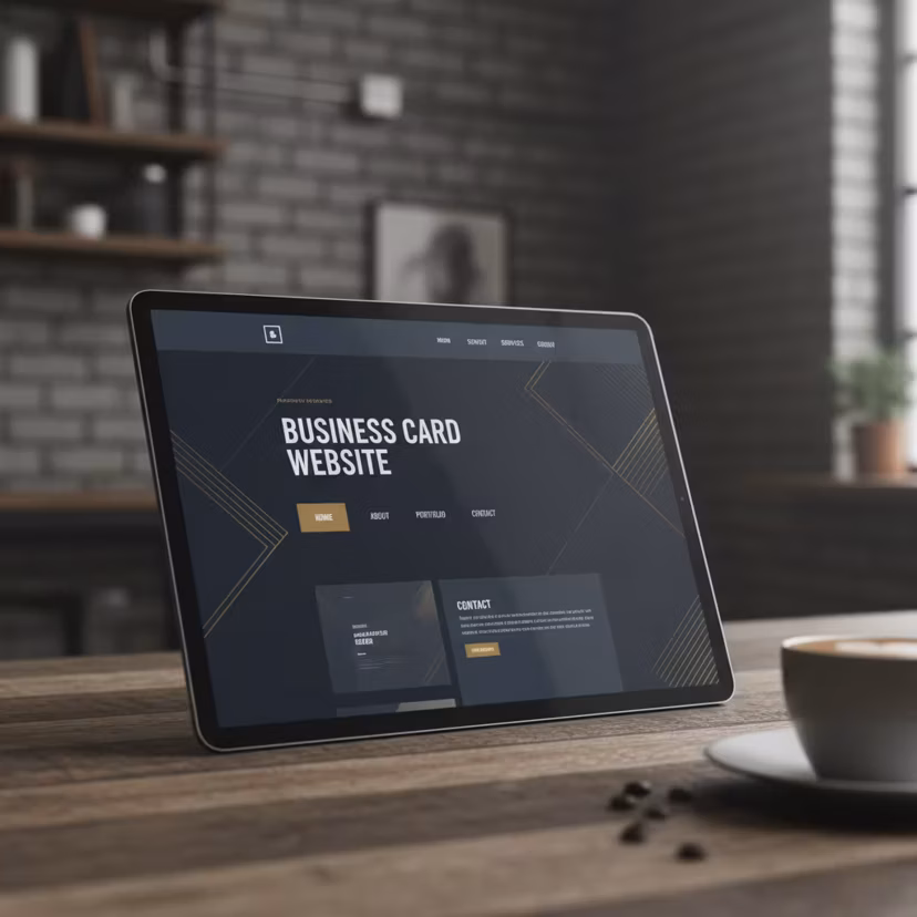 Business card website
